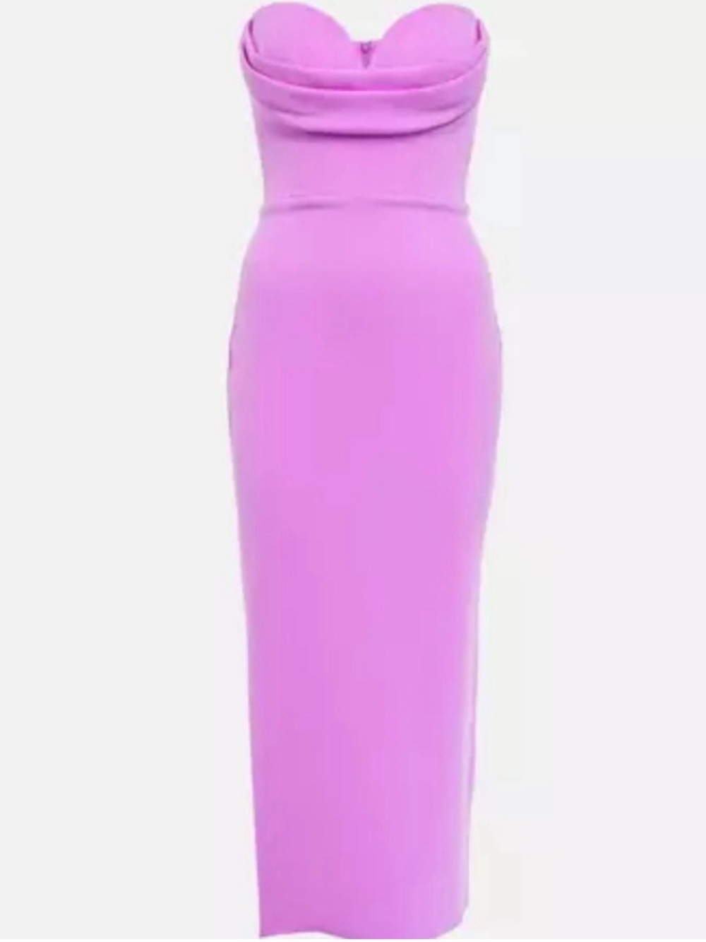 Alex Perry Darcy strapless draped stretch-crepe midi dress